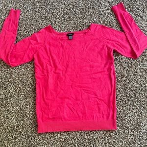 Hot Pink Sweater Shirt